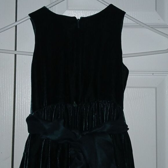 Ralph Lauren blue label emerald green soft velvet silk blend dress Sz 4 NWT - Picture 6 of 8